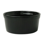 Thumbnail image #1 for International Tableware Cancun RAMF-2-B 2 oz Black Ceramic Fluted Ramekin Case of 3 Dozen