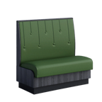 Thumbnail image #1 for ATSMFG ATS AT&S-AS-KR42-RD GR8 Karender Standard Booth, single, 48" long x 42" high, Raindrop back, Upholstery and foam fitted over a computer-cut
