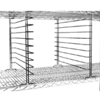 Thumbnail image #1 for Eagle Group TS18-C Standard Tray Slides, Pair, 18"W x 17-1/8"D x 22"H, Holds 9 Trays, 1-3/4" Spacing, Chrome, NSF