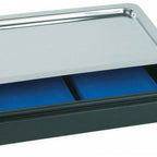Thumbnail image #1 for Libbey APS Germany - Showcase APS 11505 Rectangular Stainless Steel Cooling Plate Set, 4-Piece, 22-7/8" x 14-1/4"