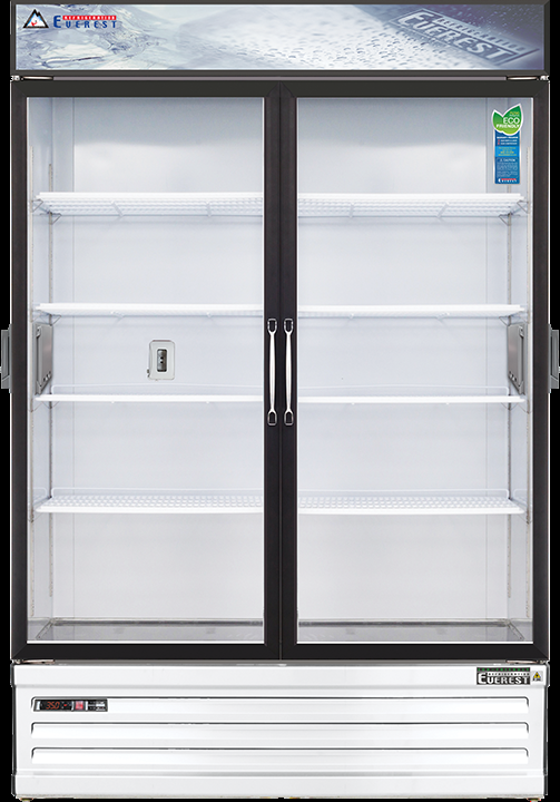 Product image #5 for Everest EMSGR48C Two-Section Glass Door Reach-In Chromatography Refrigerator, 50 Cu. Ft., Self-Contained Bottom Mount