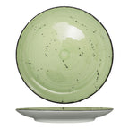 Thumbnail image #1 for International Tableware Rotana RT-8-LI 9" Round Ceramic Coupe Plate, Lime Case of 2 Dozen