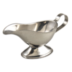 Thumbnail image #1 for Alegacy Foodservice Products 1103GB 3 oz Stainless Steel Gravy Boat with Gadroon Base, Mirror Finish Case of 12