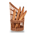 Thumbnail image #1 for Matfer Bourgeat 573421 Wicker Bread Basket, 11" Diameter, for Display of Tall Loaves