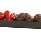 Thumbnail image #2 for Cal-Mil Brooklyn 23106-2061-13 Rectangular Wood Serving Tray, 20"W x 6"D x 1.5"H