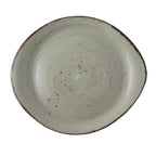 Thumbnail image #1 for Tableware Solutions USA Rustics by Continental 30PEB233-02 Oblong China Plate, 10 x 8-1/4 in, Pebble Light Green Case of 24