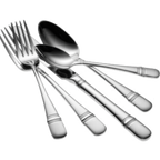 Thumbnail image #2 for 1880 Hospitality Oneida® T045FDIF ® ® ® European Dinner Fork, 8", Banded Teardrop Handle, 18/10 Stainless Steel, Satin Finish Pack of 1 Dozen
