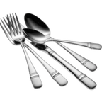 Thumbnail image #2 for 1880 Hospitality Astragal by Oneida® T119FDIF European Dinner Fork, 8", Banded Teardrop Handle, 18/10 Stainless Steel Pack of 1 Dozen