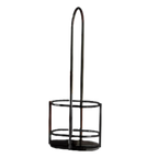 Thumbnail image #1 for TableCraft Products Gemelli 918RBK Cruet Bottle Rack, Black Powder-Coated Metal, Fits H918N & H618N, 4-3/4" x 3-1/2" x 12" Case of 6