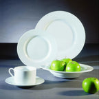 Thumbnail image #2 for Ten Strawberry Street Z-Ware ZW-5 Bread & Butter Plate, 6", Wide Rim, White Case of 24