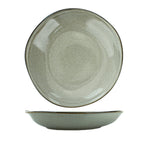 Thumbnail image #1 for International Tableware Luna LU-3-AS 20 oz Round Ash Reactive Glaze Stoneware Pasta/Rim Soup Bowl 1 Dozen