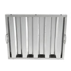 Thumbnail image #1 for Omcan 49173 Range Hood Filter, 25″(H) x 20″(W) x 2″(T), foldable handles for easy removal, vertical baffles for smooth grease flow, stainless
