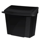 Thumbnail image #2 for Alpine Industries ALP451-BLA Sanitary Napkin Receptacle, Wall-Mount Flip-Top, ABS Plastic, Black, 9"W x 5"D x 10"H Case of 6