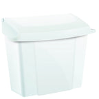 Thumbnail image #1 for Alpine Industries ALP451-WHI Sanitary Napkin Disposal Receptacle, Wall-Mount, ABS Plastic, White, 9"W x 5"D x 10"H Case of 6