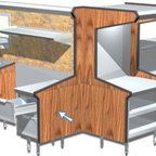 Thumbnail image #1 for La Rosa Refrigeration L-90156 Laminated Wall Panel End