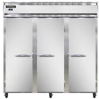 Thumbnail image #1 for Continental Refrigerator 3RSNSA 3-Section Reach-In Refrigerator, Solid Full-Hinged Doors, Stainless Steel Exterior, Top-Mounted Self-Contained