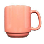 Thumbnail image #1 for Vertex China Vista SM-TC 10 oz Terra Cotta China Mug with Handle, Stackable, Polished Foot Case of 3 Dozen