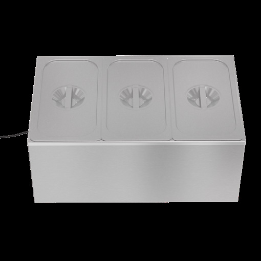 Product image #7 for KoolMore 3-Section Electric Countertop Food Warmer, 6 Qt. Per Pan