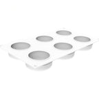 Thumbnail image #2 for Louis Tellier US Silikomart CURVEMISTERY95 Geometric Silicone Pastry Mold, 3.2 oz., 2.55" Diameter x 1.37"H Case of 10