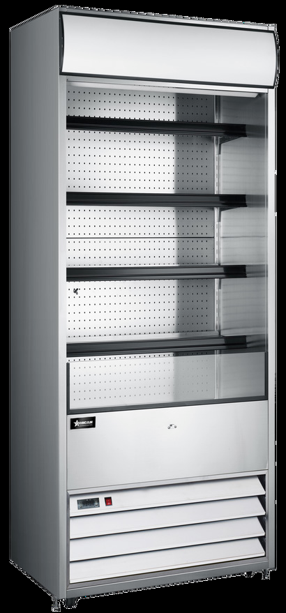 Product image #6 for Omcan Grab-and-Go Open-Air Refrigerated Showcase, 30 Inch Wide, 15.53 Cu. Ft., Stainless Steel