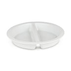 Thumbnail image #1 for Eastern Tabletop PFP110 8 Qt Full-Size Divided Round Porcelain Chafing Dish Food Pan