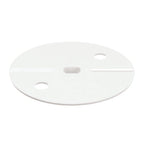 Thumbnail image #1 for AllPoints Foodservice Parts & Supplies 281837 Commercial Food Processor Discharge Plate, 7-inch OD, White Plastic, for R-6