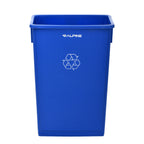 Thumbnail image #1 for Alpine Industries ALP477-R-BLU 23-Gallon Blue Polypropylene Open Recycling Waste Bin, 20"W x 11"D x 30"H