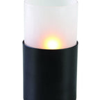 Thumbnail image #1 for Sterno Industrial Chic 80434 Liquid Wax Candle Lamp, Glass Globe, Black Base, 5"H x 2-3/4" Diameter