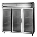 Thumbnail image #1 for Utility Refrigerator PTWC-90-SS-6G-6G-N-X 3-Section Pass-Thru Wine Refrigerator, Remote Refrigeration, Half-Height Glass Doors, Stainless Steel