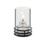 Thumbnail image #1 for Sterno Industrial Chic 85230 Three-Ring Black Metal Lamp Base, 1" H x 2-5/8" Diameter