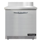 Thumbnail image #2 for Continental Refrigerator SW32NBS-FB 32" 1-Door Worktop Refrigerator with Stainless Steel Top and 5 1/2" Backsplash