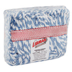 Thumbnail image #1 for Libman Commercial 1803 Medium Wet Mop Head, 18 oz., Blue & White, Looped-End, Rayon/Polyester/Cotton Blend Case of 12