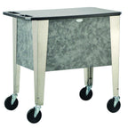 Thumbnail image #2 for Lakeside Manufacturing 39105 Tableside Prep and Serving Cart, 36"W x 21"D x 35"H, Black Recycled HDPE Top