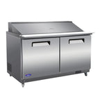 Thumbnail image #1 for Valpro Commercial Refrigeration VP Series VP60SM-HC Sandwich/Salad Prep Refrigerator, 2-Section, 61"W, 24-Pan, 2-Door