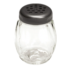 Thumbnail image #1 for TableCraft Products P260BK Red Pepper & Cheese Shaker, 6 oz, Swirl, Black Perforated Plastic Top Case of 12
