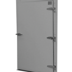 Thumbnail image #2 for Curtron Products SSW-D-CURTRON-02-GRAY 36 x 84 in Cooler Door, 4 in Thick, Non-Heated Window, Left-Hand Swing, Gray Galvalume