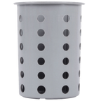 Thumbnail image #1 for Steril-Sil Company G-300 Silverware Cylinder, 4" Cutout, Straight-Walled, High-Temperature Nylon, Gray