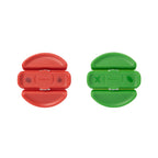 Thumbnail image #1 for Browne Foodservice Cuisipro 747315 Vegetable Cleaning Brush Set, Three-Section Soft and Hard Bristles, Green Case of 6