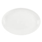 Thumbnail image #1 for Mikasa Hospitality Terrace 5316003 Oval Bone China Platter, 10" x 7.2", White Case of 16