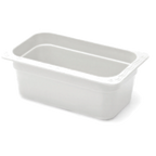 Thumbnail image #1 for G.E.T. CM6104-NW Melamine Food Pan, 1/4 Size, 2.22 qt., 10"L x 6"W x 4"H, White Case of 3