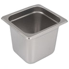 Thumbnail image #1 for Stanton Trading SP-1606 1/6 Size Solid Stainless Steel Steam Table Pan, 6" Deep, Anti-Jam Case of 36