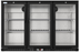 Thumbnail image #5 for KoolMore 53-Inch Three-Section Back Bar Refrigerator with 3 Glass Swing Doors, 11.3 Cu. Ft., Black