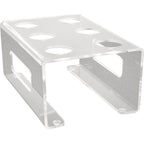 Thumbnail image #1 for AllPoints Foodservice Parts & Supplies 1041113 Clear Acrylic Ice Cream Cone Stand, 6-Cones, 1-5/8 in. Diameter Holes