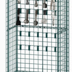 Thumbnail image #5 for Metro SmartWall CR183670-UTNK3 Mobile Utensil Rack with 4 Wire Grids, 20 Prong Hooks, and Epoxy-Coated Finish