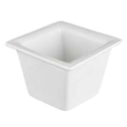 Thumbnail image #1 for Vertex China Signature ARG-PTR Mini Square China Gravy Boat, 2-1/2" x 2-1/2", Deep, Bright White Case of 4 Dozen