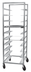 Thumbnail image #7 for Mobile Aluminum Single-Section Oval Tray Rack, 10-Tray Capacity