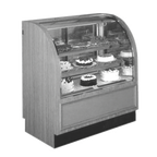 Thumbnail image #1 for RPI Industries LaRond SCLB72D 72-Inch Non-Refrigerated Full-Service Bakery Display Case with Curved Glass and 3 Shelves