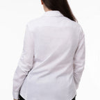Thumbnail image #2 for Chef Works W151-WHT-3XL Women's Formal Chef Dress Shirt, White, Long Sleeve, Poly/Cotton/Elastane, 3XL