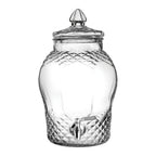 Thumbnail image #1 for Steelite Utopia, Bon Bon UR90034 Glass Punch Barrel Drink Dispenser, 8.75 qt, Clear