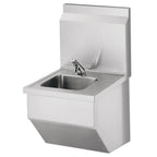 Thumbnail image #1 for IMC/Teddy WS-SEC-1D Wall-Mounted Security Hand Sink, 19-1/4"W x 20-1/2"D, Stainless Steel, Integrated Backsplash, Self-Closing Faucet